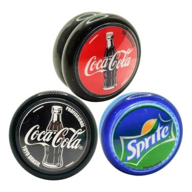 Imagem de Kit Com 3 Io-io (ioio, Yo-yo) De Rolamento Coca Profissional (Kit 1, 3)