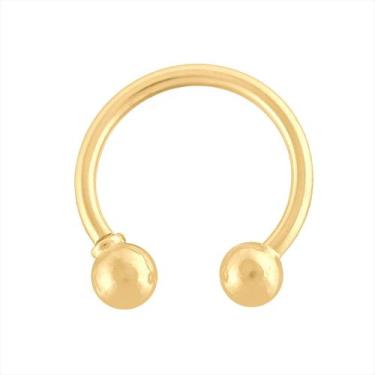 Imagem de Piercing Ferradura Hélix Cartilagem De Ouro 18k - DR Joias