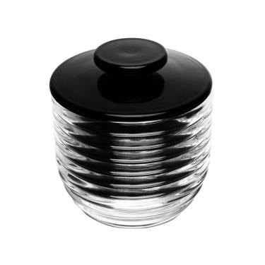 Imagem de Manteigueira Francesa de Vidro Colméia Preta - Lyor