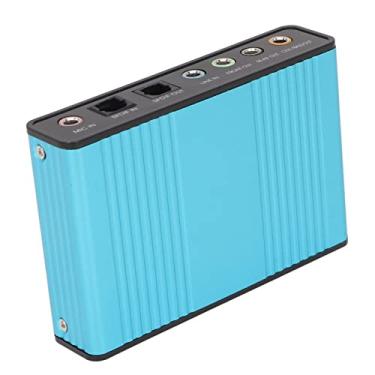 Imagem de D Carlaca de Som ExternaPlaca de Som 5.1USB o A5.1 o APlaca de Som para PC,Placa de Som USB 6 Canais 48kHz Taxa de Pling Ang Play Gravação Placa de Som Externa para PC Laptop