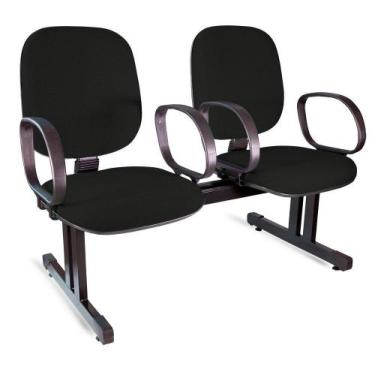 Imagem de Longarina Diretor Turim 2 Lugares c/br - Flex Cadeiras, Vermelho