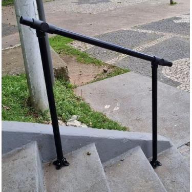 Imagem de Corrimão Alumínio STD  HASA - Preto - HASA CONECTORES