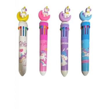 Imagem de Caneta 10 cores Unicórnio Sortida - Polibrinq SB05