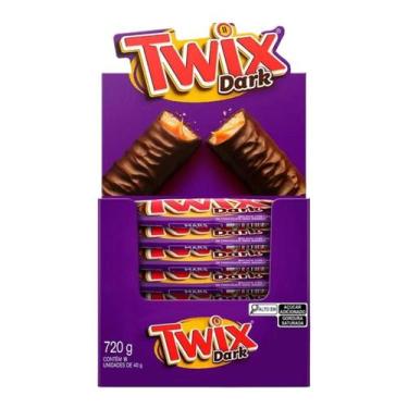 Imagem de Chocolate Twix Cx 18undx40g Sabores, Dark