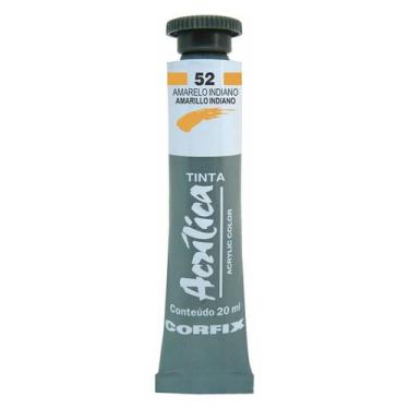 Imagem de Tinta Acrílica 20ml 052 Amarelo Indiano Corfix, 052 AMARELO INDIANO