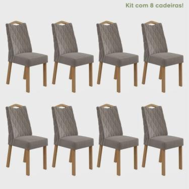 Imagem de Conjunto com 8 Cadeiras para Sala de Jantar Vênus