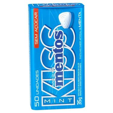 Imagem de Pastilha Mentos Kiss Menta Zero Açúcar Mentos Kiss Lata 35g