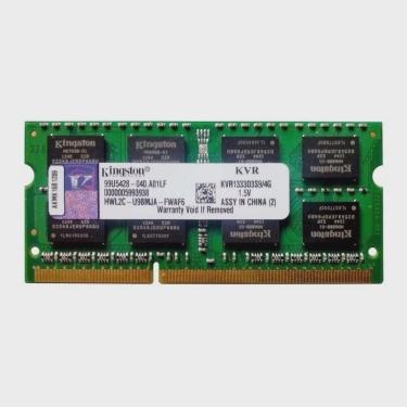 Imagem de Memoria Notebook 4gb Ddr3 1333 Kingston Kvr1333d3s9/4