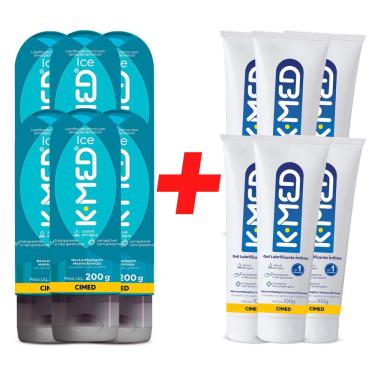 Imagem de Kit 12 unidades K-med – 6 K-med Gel 100g + 6 K-med Ice