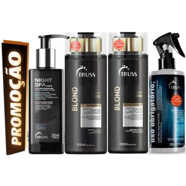 Imagem de Truss Blond Shampoo e Condic 300ml + Uso Obrigatório + Night Spa