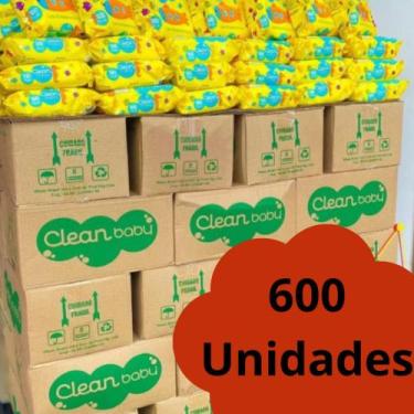 Imagem de Caixa com 600 Unidades Lenço Toalha Umedecidas Clean Baby enriquecida 