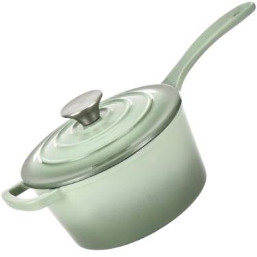 Imagem de Hamilton Beach Panela De Ferro Fundido Esmaltada Para Sálvia, 2 Litros, Revestimento De Esmalte Creme, Para Fogão E Forno, Distribuição Uniforme De Calor, Segura Até 400 Graus, Durável