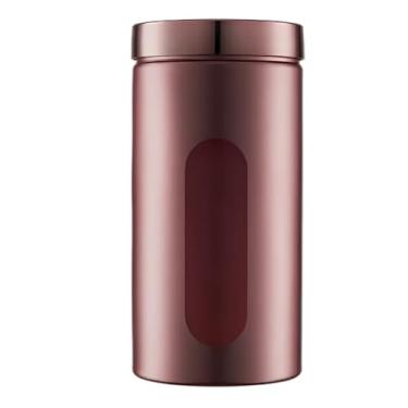 Imagem de Pote Plastico Porta Mantimentos Com Visor Cozinha 2 Litros Luxo Premium (Rose Gold)