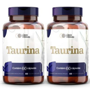 Imagem de Taurina - 1g com 60 cáps - 2 potes
