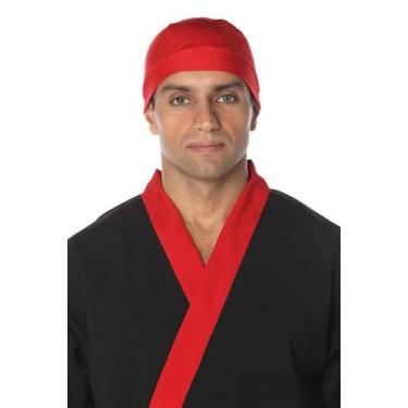 Imagem de Bandana cozinheiro(a) Touca de Pizzaiolo Chef Barman Lenço para Cozinh