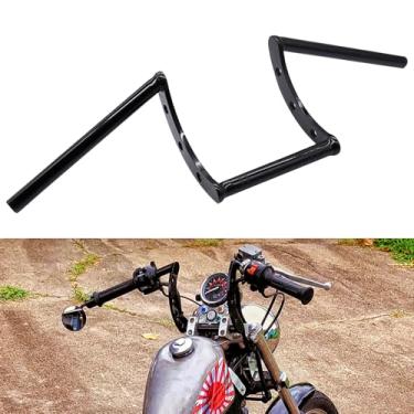 Imagem de AnXin guidão de motocicleta Z barras 22 mm 7/8" guidão para Harley Triumph Drag personalizado Bobber Chopper Cruisers Softail Dyna SportsterAnXin preto R1511002281