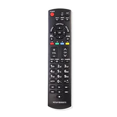 Imagem de ALLIMITY Controle remoto substituído N2QAYB000570 compatível com Panasonic Smart TV TC-P42X3 TC-P46X3 TC-P50X3 TC-P50S30 TC-P60S30 TC-42PX34 TC-50PX34 TC-60PS34 TC-P4233 2C TC-PB 46S30 TC-L42E30