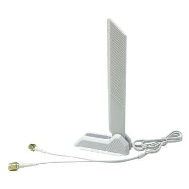 Imagem de GinTai Cabo de antena WiFi 6E WiFi 2,4 GHz, 5 GHz, 6 GHz para ASUS Z690-A Z690-E Z690-I Z690-F Z690-G Z690-F 14008-02650600 (branco)