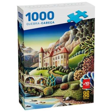 Imagem de Quebra-Cabeça 1000 peças Castelo na Grécia - Grow