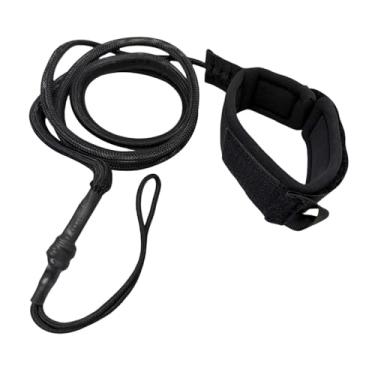 Imagem de menolana Surfboard Leashing Surfing Leashh Robusta corda resistente, Preto