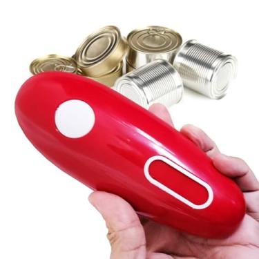Imagem de Generic Abridor de lata elétrico operado por bateria de um toque, abridores de latas elétricos mãos livres para cozinha - abridor de lata elétrico de utensílios de cozinha para idosos - abridor de