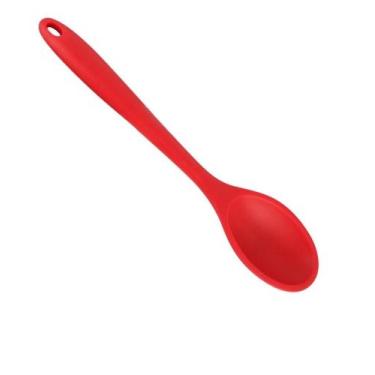 Imagem de Colher de Arroz Multiuso em Silicone Maciço Vermelha 27 cm - WARI