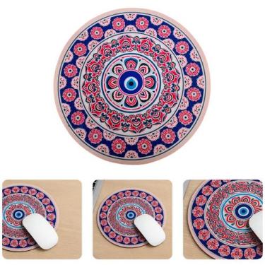 Imagem de Mouse Pad Estampado Arabesco Mandala Oriental Apoio De Mouse Descanso 