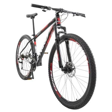 Imagem de Bicicleta Rino Start RX 1.4 MTB Aro 29 Alumínio 24 Marchas Freio a Disco Suspensão Dianteira (Preto/Vermelho, 17)