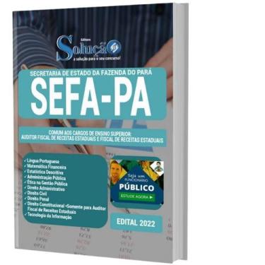 Imagem de Apostila Sefa Pa - Auditor Fiscal De Receitas Estaduais - Editora Solu