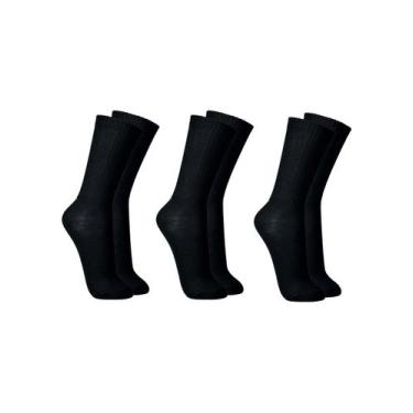 Imagem de Kit/3 Meia Cano Longo Lupo 03292-089 Masculina Sport Algodão T. 37/40 