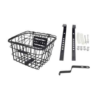 Imagem de Colaxi Cesta de bicicleta infantil com decoração frontal, versátil e fácil de instalar, para guidão frontal, para meninas e meninos, ciclismo, parques, com Tampa