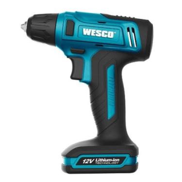Imagem de Parafusadeira furadeira bateria 12v + acessórios ws2555k wesco, UNIC, 