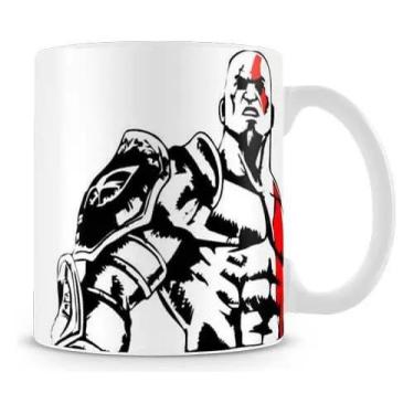 Imagem de Caneca God Of War Kratos Ii Cor Branco Personalize com seu nome! - Loj