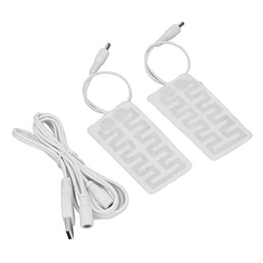 Imagem de SPYMINNPOO Almofada de Aquecimento de Fibra de Carbono Máquina Usb Lavável Aquecimento Elétrico, Tamanho Portátil 3.5x1.8in Luvas de Soas