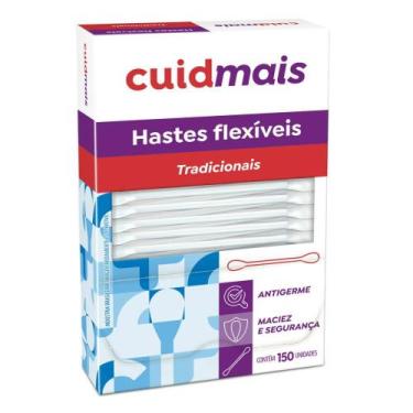 Imagem de Hastes flexíveis cuidmais com 150un