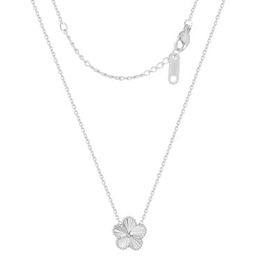 Imagem de KINFERTE Colar de trevo banhado a ouro 18K para mulheres, colar de trevo de quatro folhas, pingente de flor de dupla face, joias delicadas, presentes de aniversário para mães e mulheres, irmãs, avós