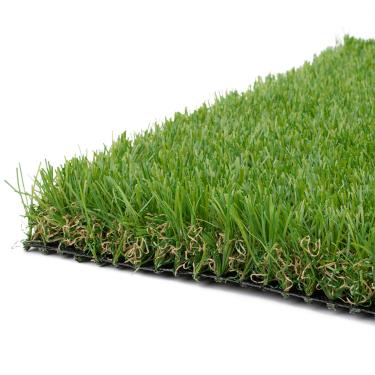 Imagem de Tapete de grama sintética de grama artificial grossa realista – tapete de grama sintética para jardim interno e externo – tapete de grama falsa grossa
