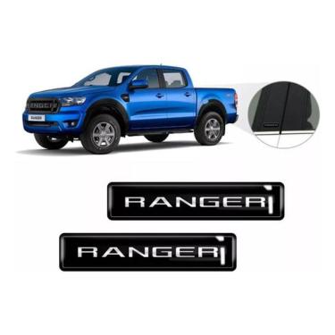 Imagem de Kit Adesivo 2 Emblema Lateral Coluna Ford Ranger Resinado 3D