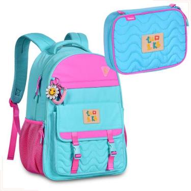 Imagem de Mochila De Costas Luluca Lulike Escolar Feminina Com Estojo - CLIO, AZ