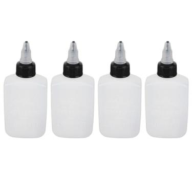 Imagem de Cffuvros 4 Pcs Squeeze Garrafas, Garrafa de Tempero Reutilizável de 100 ml, Dispensador de Azeite À Prova de Vazamentos para Óleo Comestível, Vinagre, Molho de Soja
