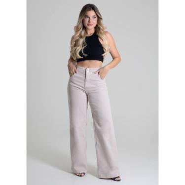 Imagem de Calça Sarja Feminina Wide Leg Sawary - 279811