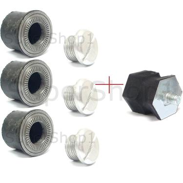 Imagem de SPERTEK Conjunto de 4 suportes de buffer AV para Makita DCS-520 - Rep 965-403-430, 965-403-280