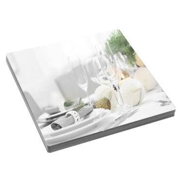 Imagem de 12 peças de placa espelhada quadrada para centros de mesa, 25,4 cm x 25,4 cm, azulejos de acrílico espelhados, espelhos sem moldura, placa de espelho autoadesivo para mesa de casamento, decoração de