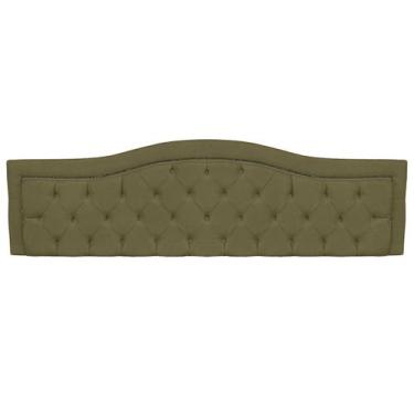 Imagem de Painel Realeza Estofado para Cama Casal 140cm Suede Chocolate - Bem Ry