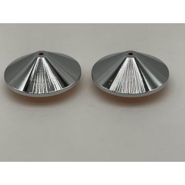Imagem de CZlewan 10 bocais de corte a laser, bocais duplos cromados a laser, bocal de soldagem a laser para cabeça de corte a laser Raytools WSX Precitec Boci, calibre 1,8 mm M14 H15
