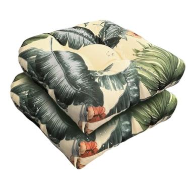 Imagem de TESICA Almofadas de substituição para cadeira de balanço de 45,7 cm x 45,7 cm para ambientes externos, ambientes internos, almofadas de assento florais, almofadas de assento de pátio para varanda