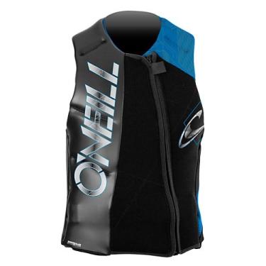 Imagem de Colete O'Neill Revenge Comp, Preto/Grafite/Azul Brilhante, Médio