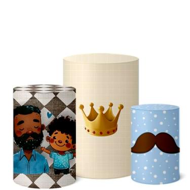 Imagem de Trio Capas Cilindro Decoração Festa Veste Fácil Dia dos Pais (CLPAI0036)