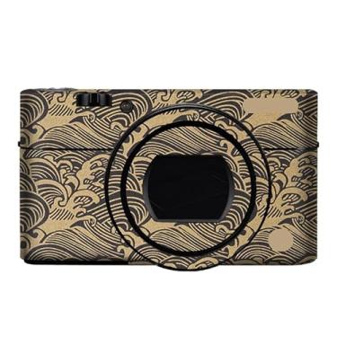 Imagem de Adesivo para o corpo da câmera película protetora acessórios para Sony RX100 V RX100 IV Vinyl Wrap Decalques RX100M4 RX100M5 RX100M5A (ouro wave)