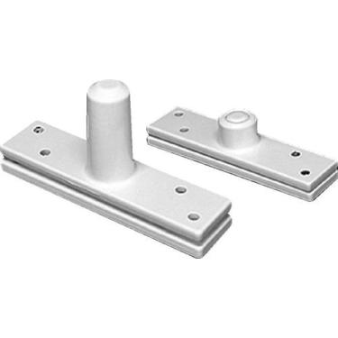 Imagem de Dobradiça Pivotante Alumínio C/ Esfera até 250 KG Branca - Dovale